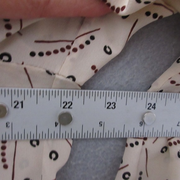 Lafayette 148 New York Top Large Silk Button‎ Julianne Printed Button Up Career - Picture 7 of 11